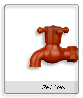 Red Color PVC Common Short Faucet
